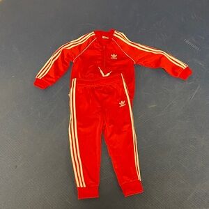 adidas Originals Red Kids Matching Set